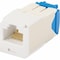 Panduit 1-PORT MOD JACK IDC 8W8P UTP, T568A/B TX6A CAT6A IP10, WHITE ROHS CJ6X88TGWH - alternate 2